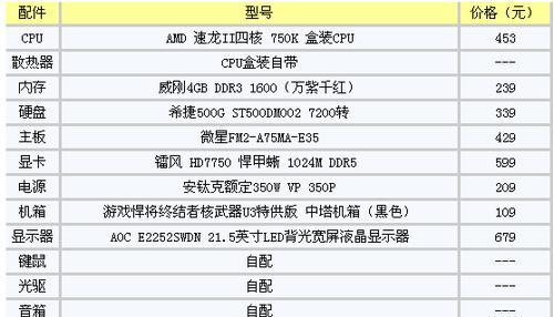 深入了解电脑配置参数的重要性（从硬件到软件，选择最适合自己的配置）