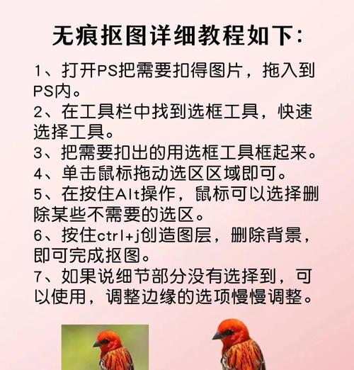 掌握PS抠图技巧，轻松剪裁图片（PS抠图步骤详解，实用技巧一网打尽）